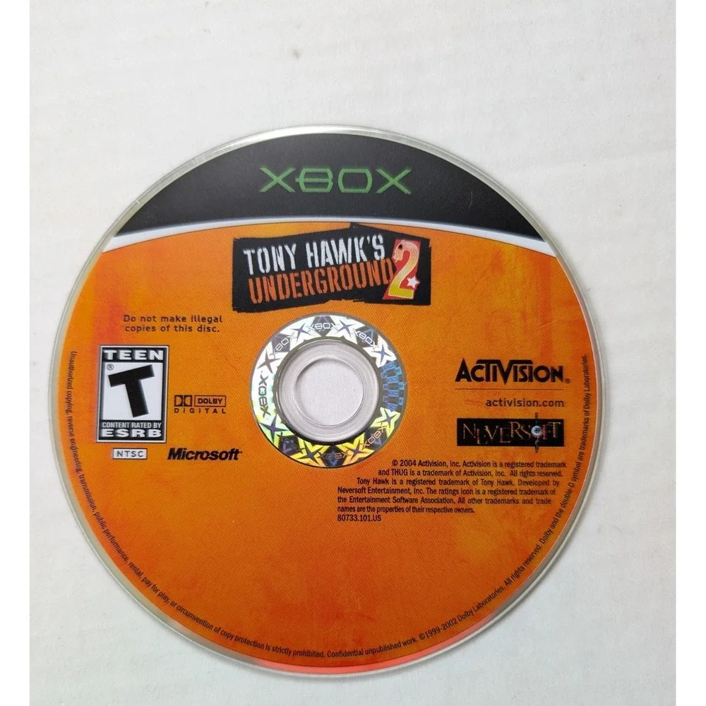 Tony Hawks Underground 2 Complete Microsoft Xbox 2004 CIB Tested